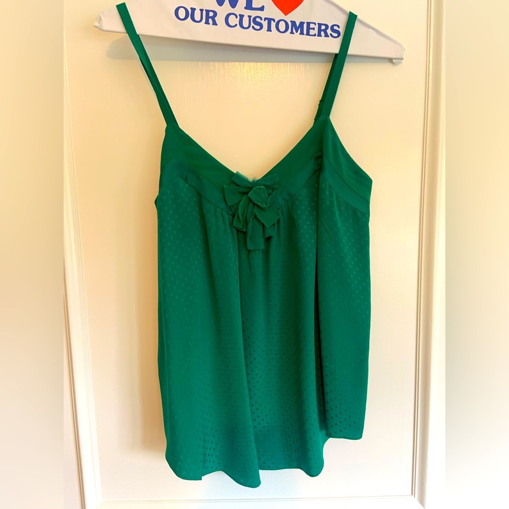 REBECCA TAYLOR Green Camisole